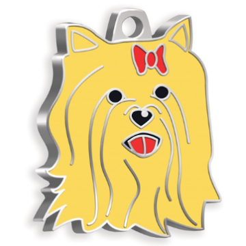 York Shire Terrier Köpek Künyesi (Kızıl)