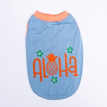 PawStar Mavi Aloha T-Shirt